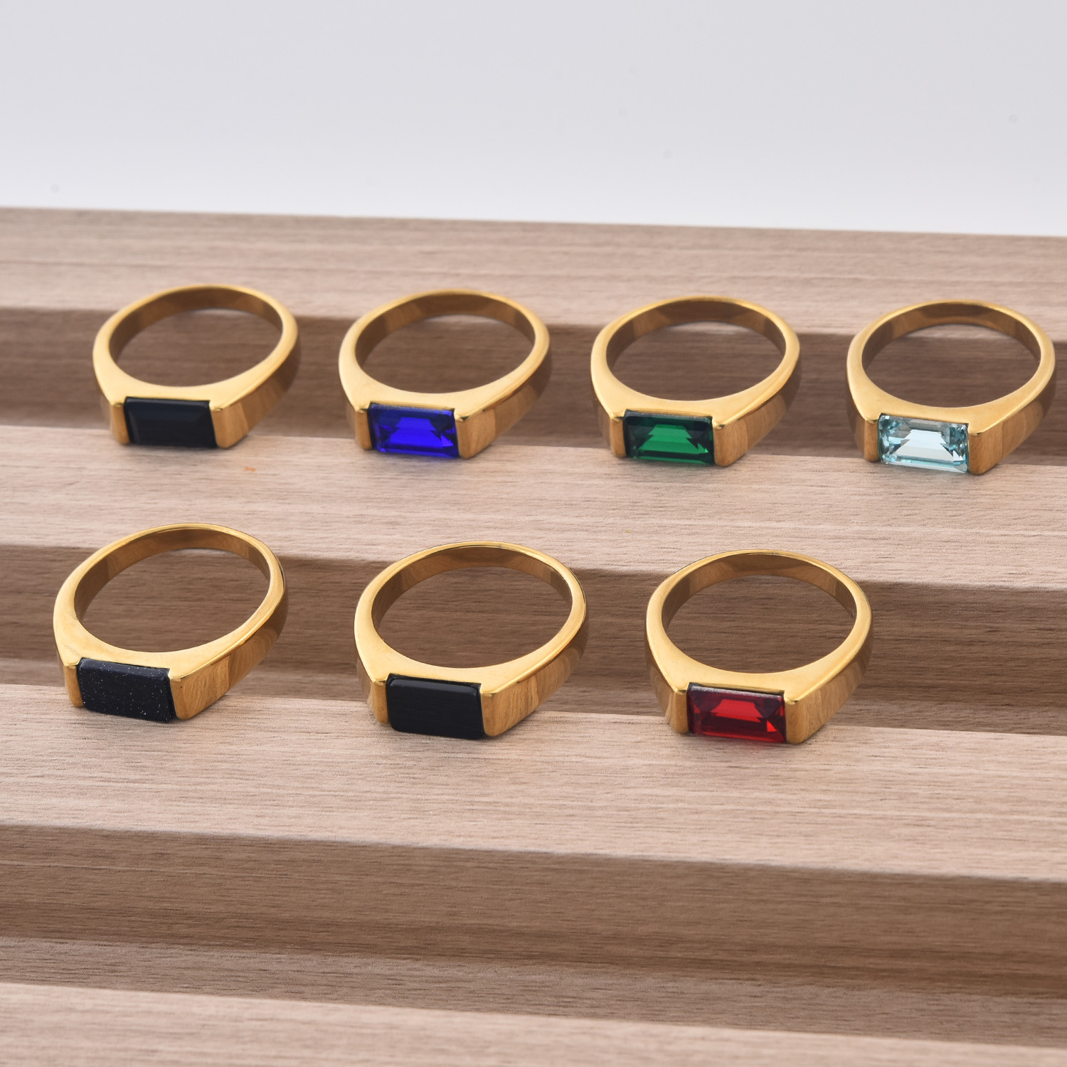 316L Stainless Steel Signet Ring - All Colors Group